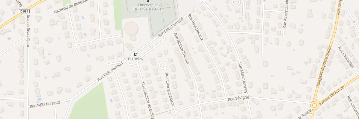 Plan du 12 Rue Isidore Thivrier à Bellerive-sur-Allier
