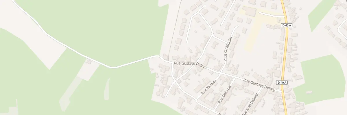 Plan du 40B Rue Gustave Delory à Hasnon