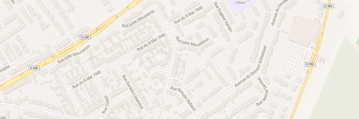 Plan du 8 Rue Romain Rolland à Douchy-les-Mines