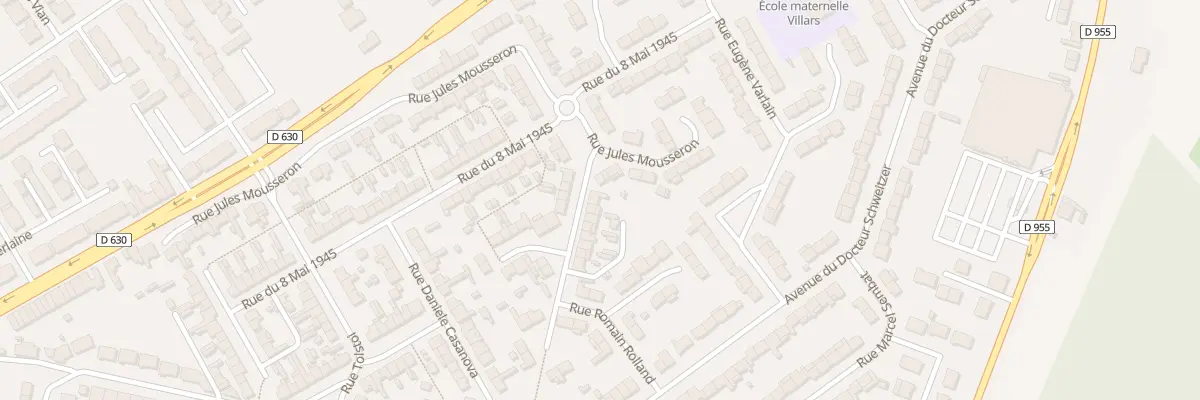 Plan du 6 Rue Romain Rolland à Douchy-les-Mines