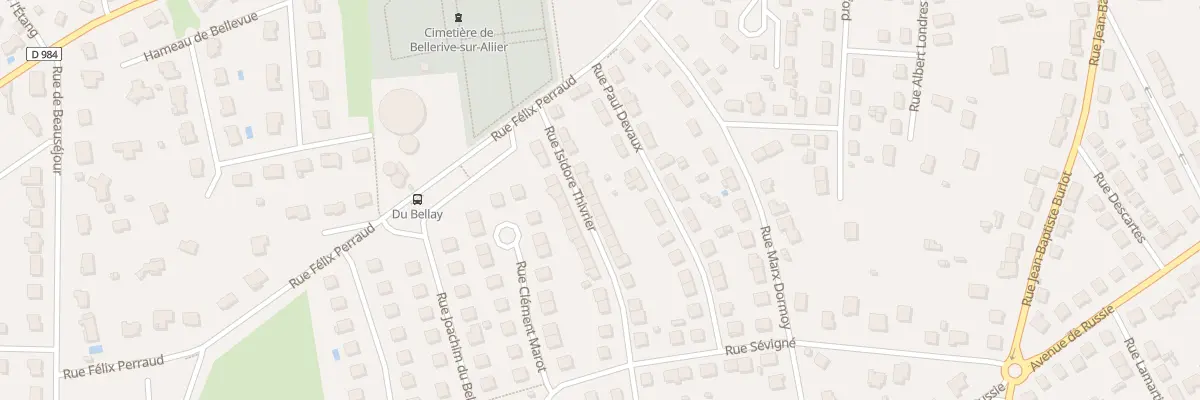 Plan du 13 Rue Isidore Thivrier à Bellerive-sur-Allier