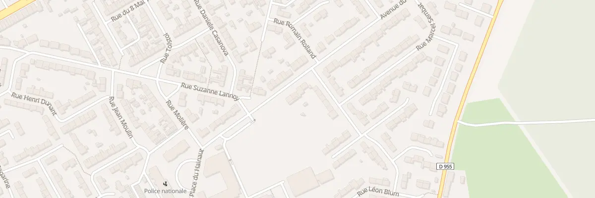 Plan du 23 Av du Docteur Schweitzer à Douchy-les-Mines