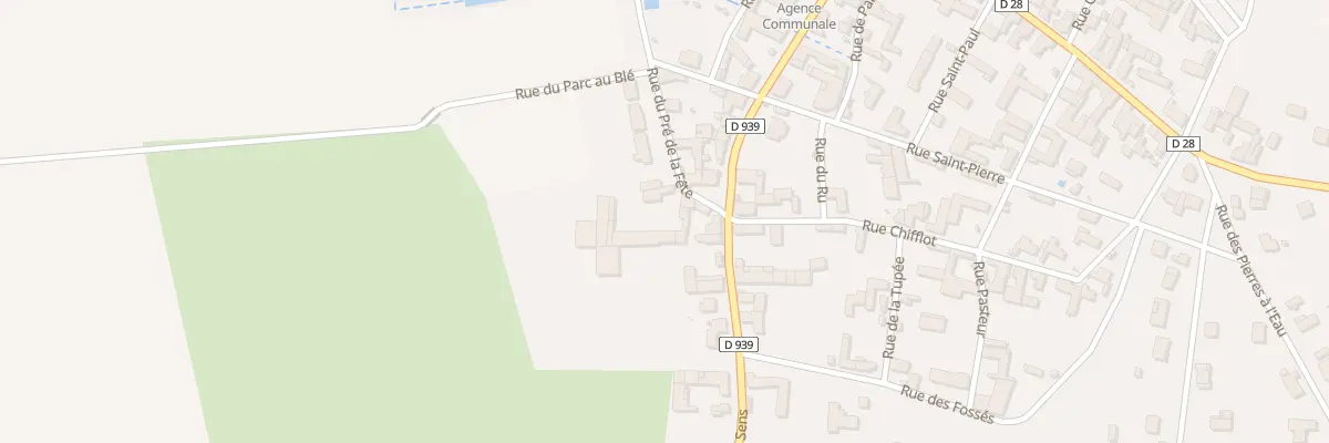 Plan du 5 Rue du Pré de la Fête à Thorigny-sur-Oreuse