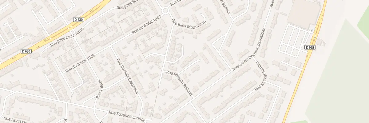 Plan du 28 Rue Romain Rolland à Douchy-les-Mines