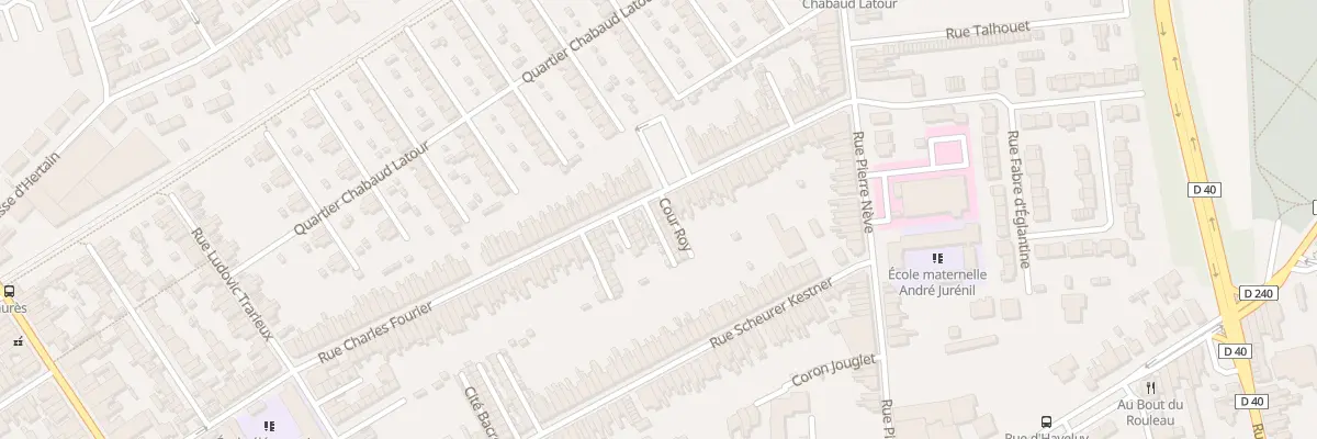 Plan du 2 Rue Ch Fourier 96 Cr Fontaine à Denain
