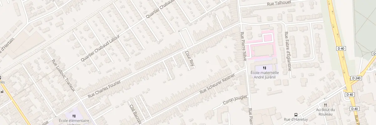 Plan du 5 Rue Ch Fourier 96 Cr Fontaine à Denain