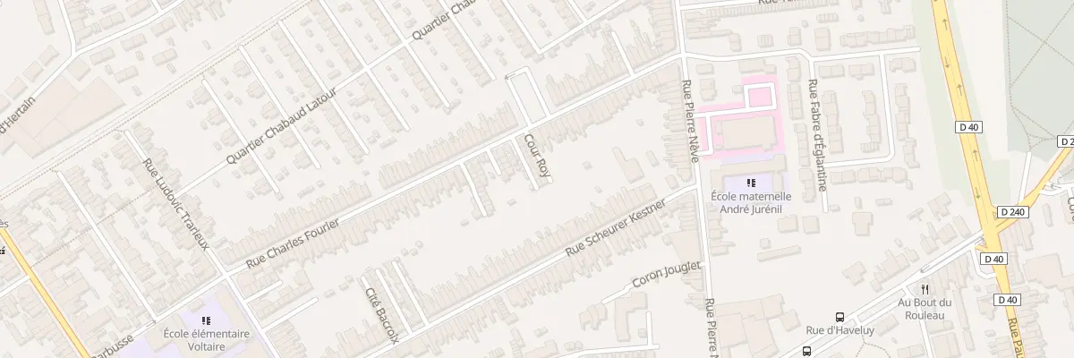 Plan du 7 Rue Ch Fourier 96 Cr Fontaine à Denain