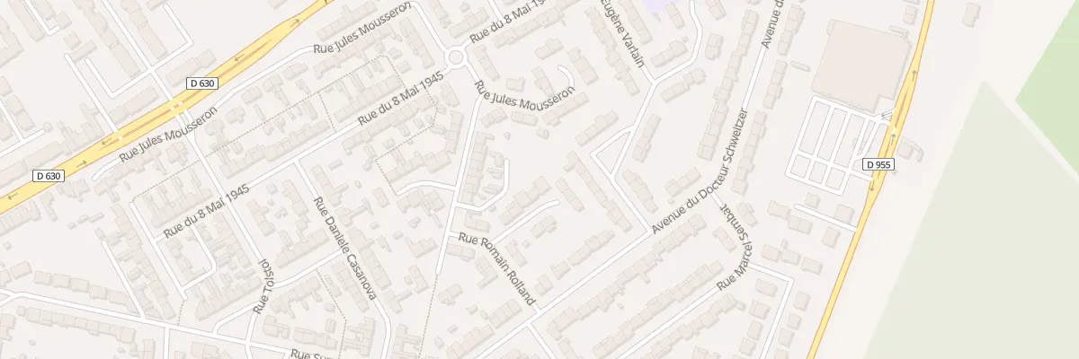 Plan du 34 Rue Romain Rolland à Douchy-les-Mines