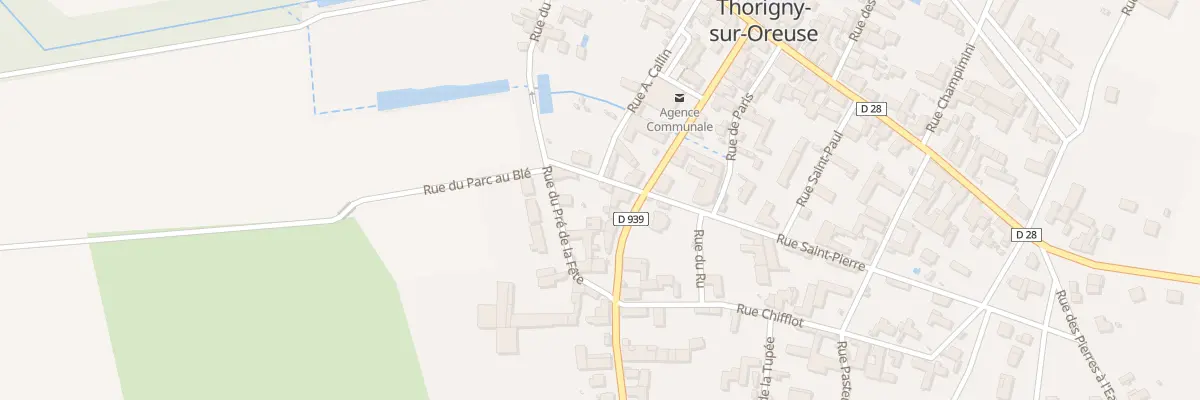 Plan du 1A Rue Saint Pierre à Thorigny-sur-Oreuse