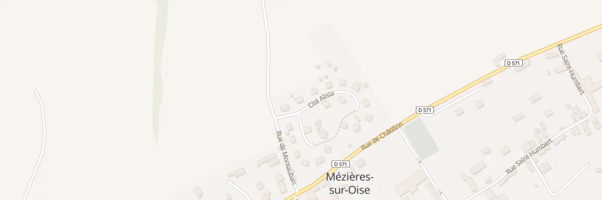 Plan du 2 Cite Alisia à Mézières-sur-Oise