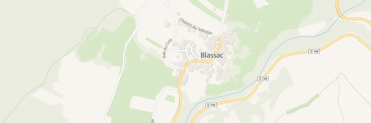Plan du 5022 Le Bourg à Blassac