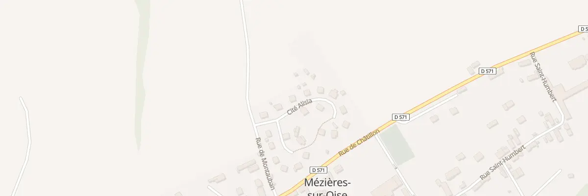 Plan du 3 Cite Alisia à Mézières-sur-Oise