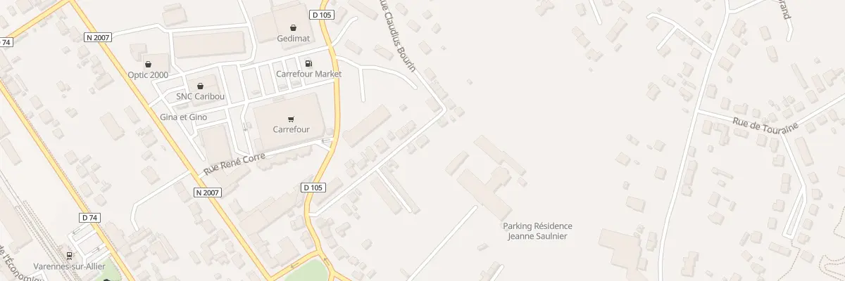 Plan du 11 Rue Claudius Bourin à Varennes-sur-Allier