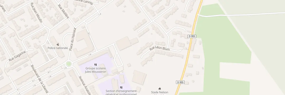 Plan du 51 Rue Léon Blum à Douchy-les-Mines