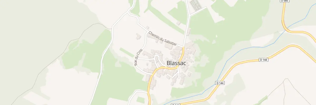 Plan du 5101 Le Bourg à Blassac