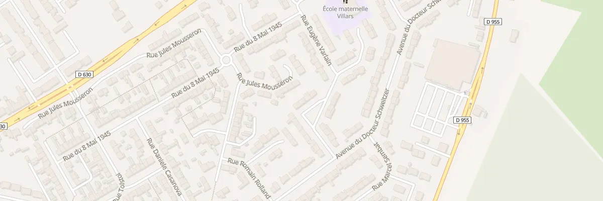 Plan du 20 Rue Eugène Varlain à Douchy-les-Mines