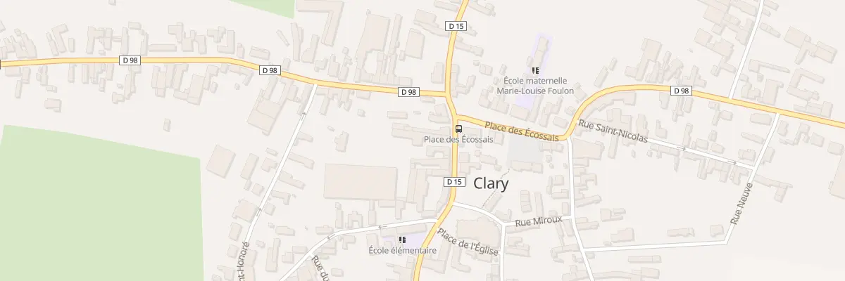 Plan du 4 Rue de l’Eglise à Clary