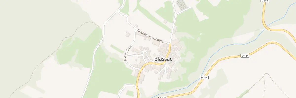 Plan du 5100 Le Bourg à Blassac