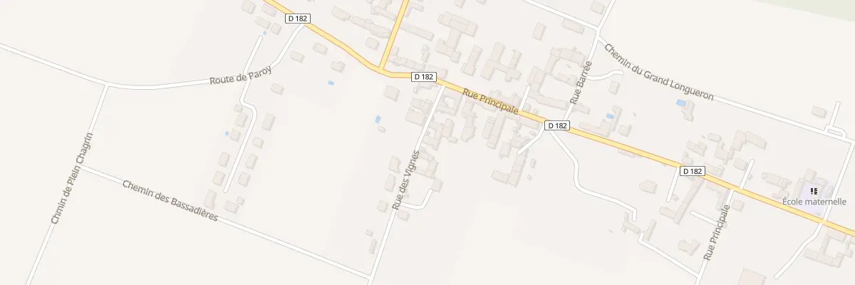 Plan du 5 Rue des Vignes à Champlay