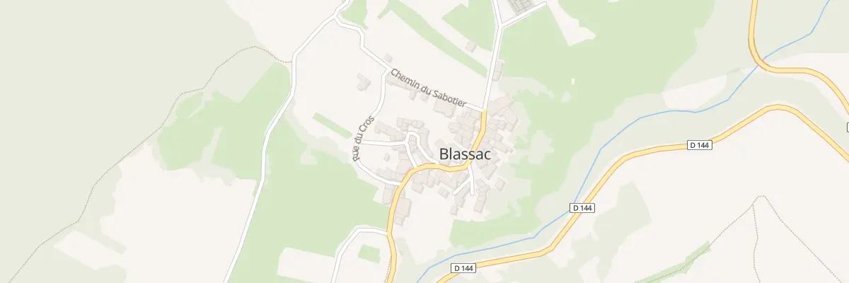 Plan du 5007 Le Bourg à Blassac
