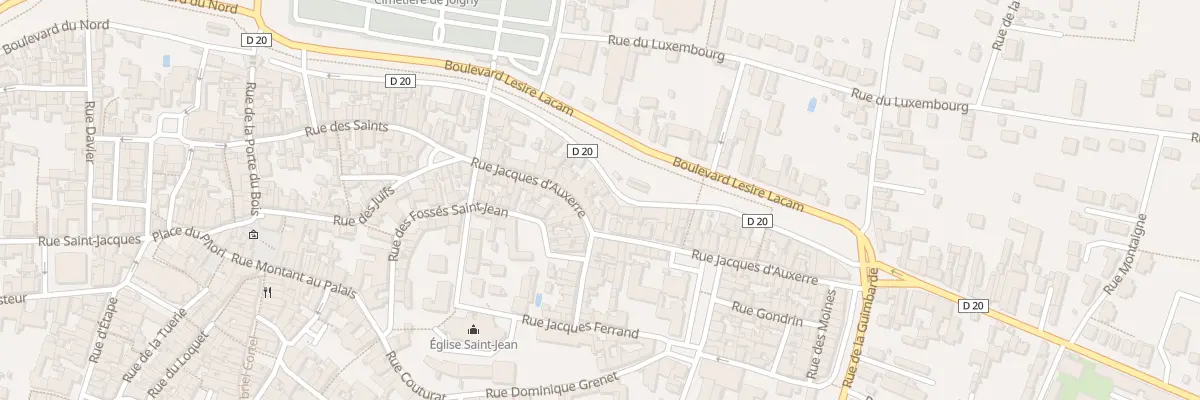 Plan du 39 Rue Jacques d’Auxerre à Joigny