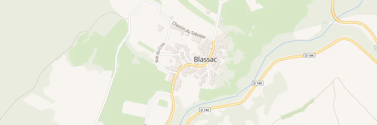 Plan du 5019A Le Bourg à Blassac