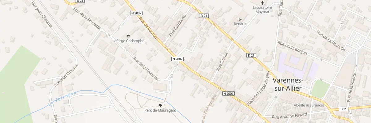 Plan du 2 Rue Claude Labonde à Varennes-sur-Allier