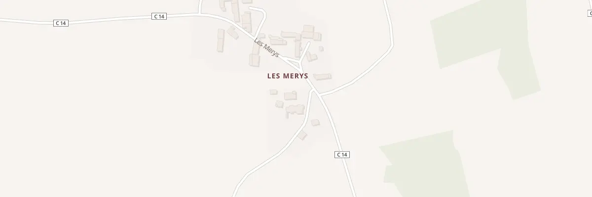 Plan du 14 Les Merys à Druyes-les-Belles-Fontaines
