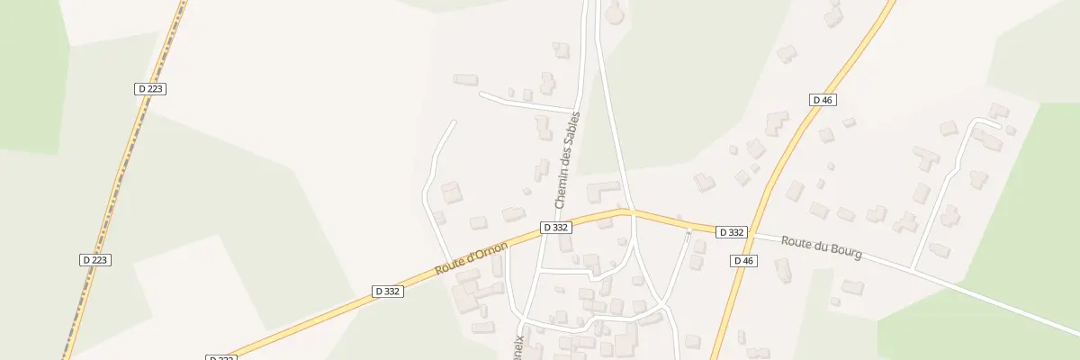 Plan du 5943 Che des Sables à Orléat
