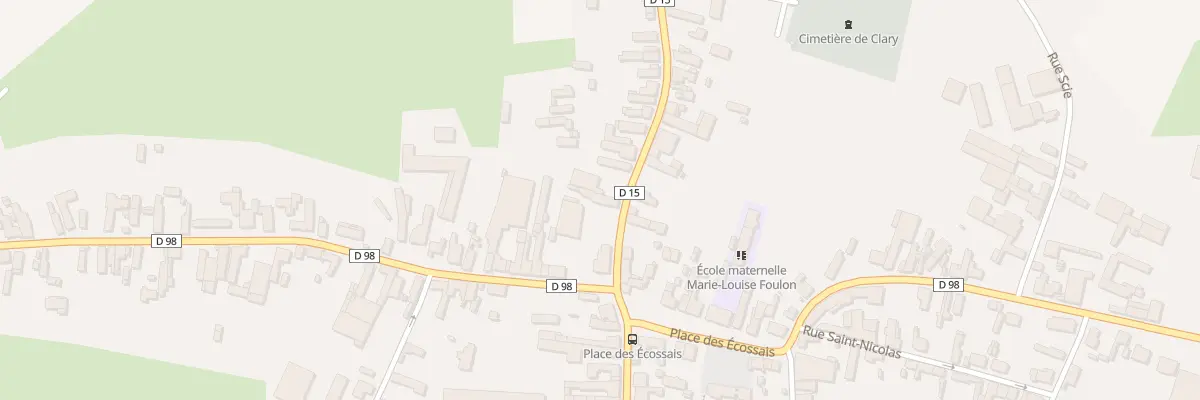 Plan du 3 Rue du Général Leclerc à Clary