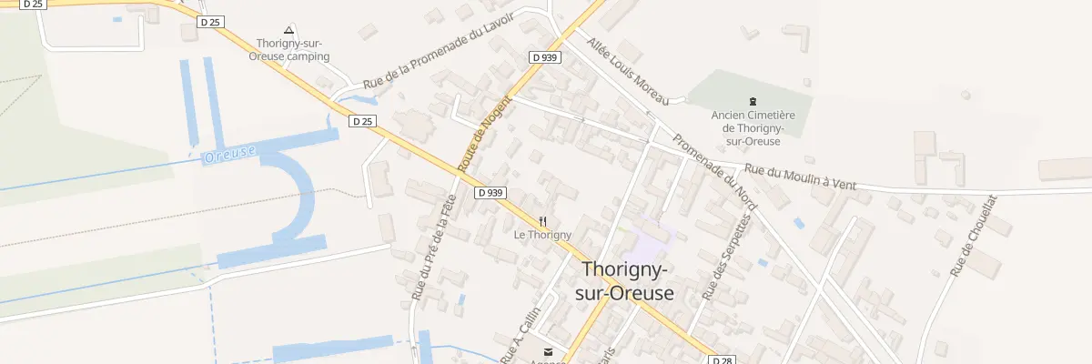 Plan du 10 Rue de la Division Leclerc à Thorigny-sur-Oreuse