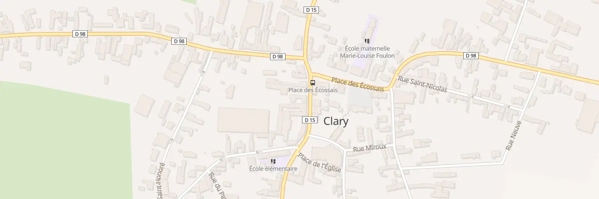 Plan du 6 Rue de l’Eglise à Clary