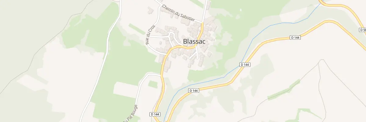Plan du 5018 Le Bourg à Blassac