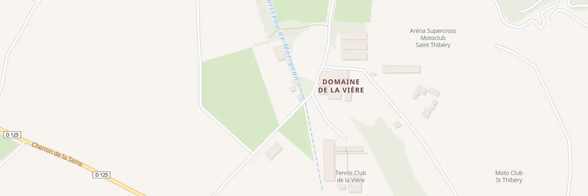 Plan du Domaine de la Viere à Saint-Thibéry