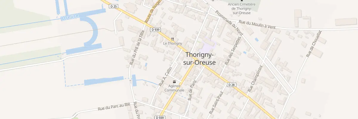 Plan du 2 Rue A. Callin à Thorigny-sur-Oreuse