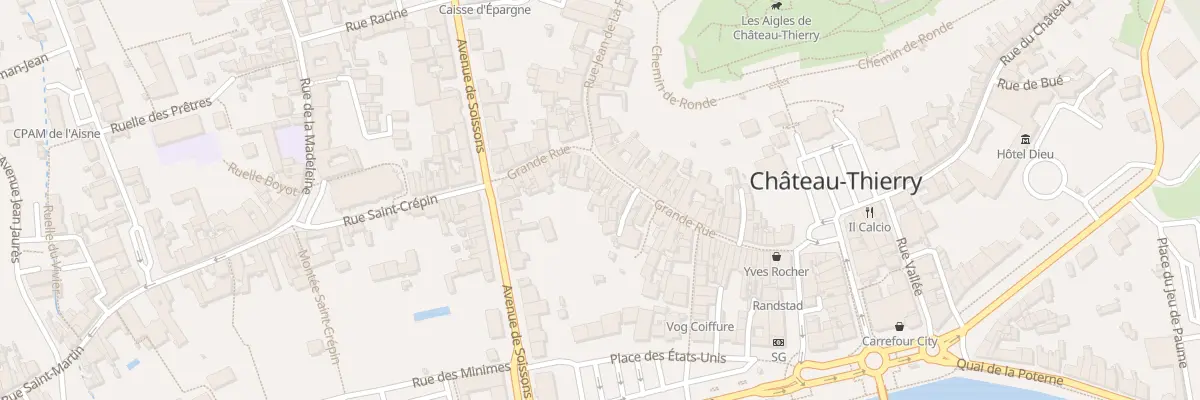 Plan du 62 Grande Rue à Château-Thierry