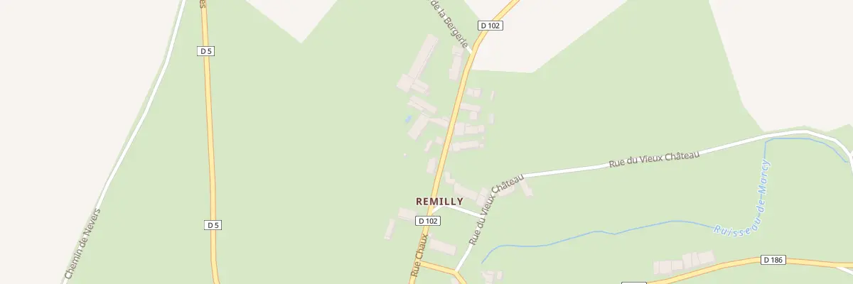 Plan du 89 Remilly à Marcy
