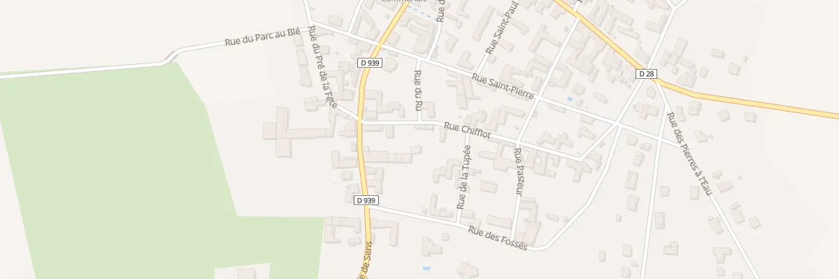Plan du 3 Rue Chifflot à Thorigny-sur-Oreuse