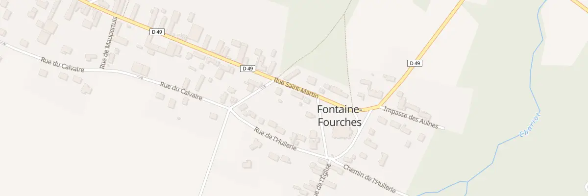 Plan du 40 Rue Saint Martin à Fontaine-Fourches