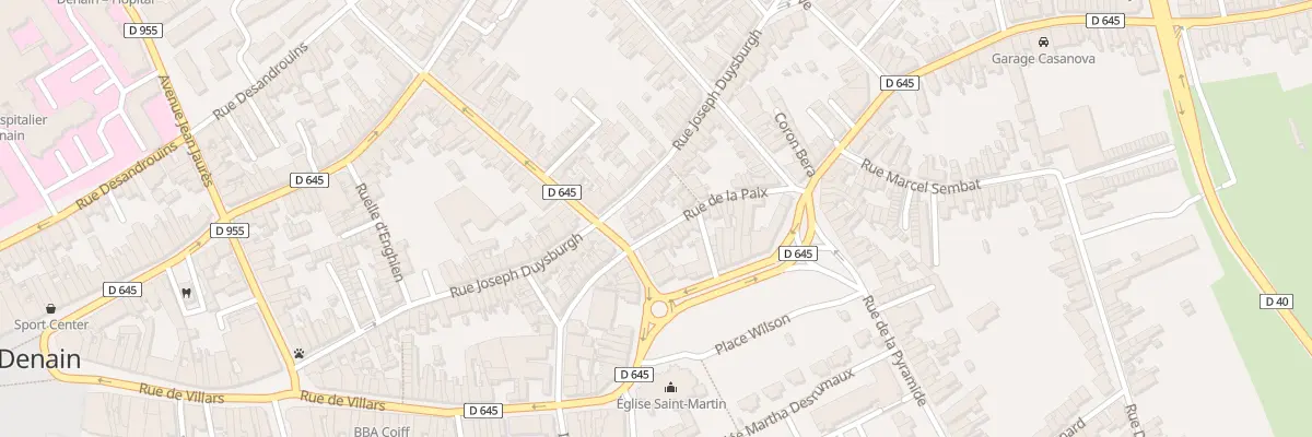 Plan du 35 Rue de la Paix à Denain
