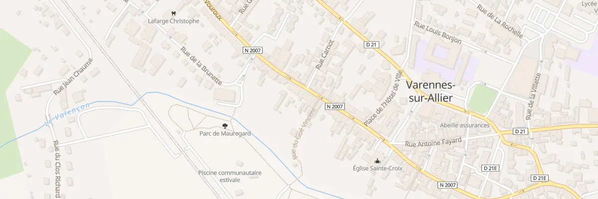 Plan du 13 Rue Claude Labonde à Varennes-sur-Allier