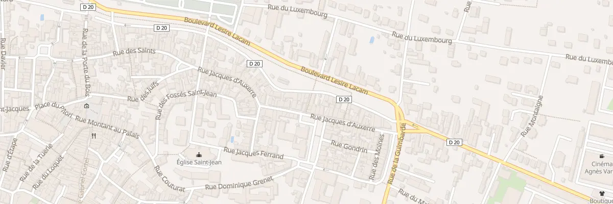 Plan du 65 Rue Jacques d’Auxerre à Joigny
