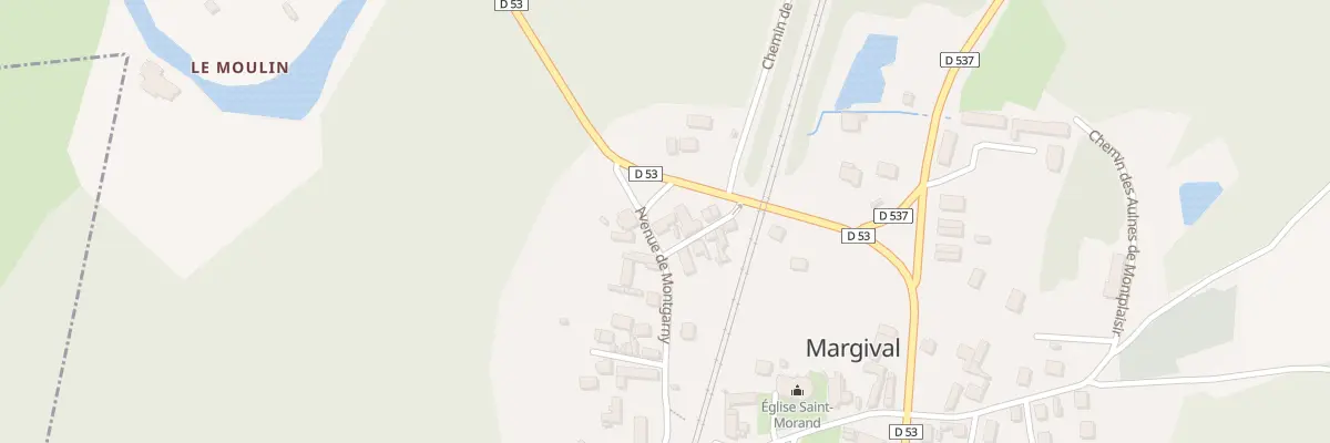 Plan du 2 Av de Montgarny à Margival