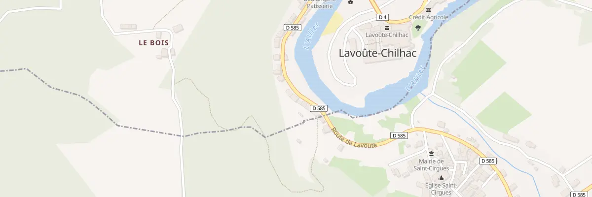 Plan du 5200 Le Bourg à Lavoûte-Chilhac