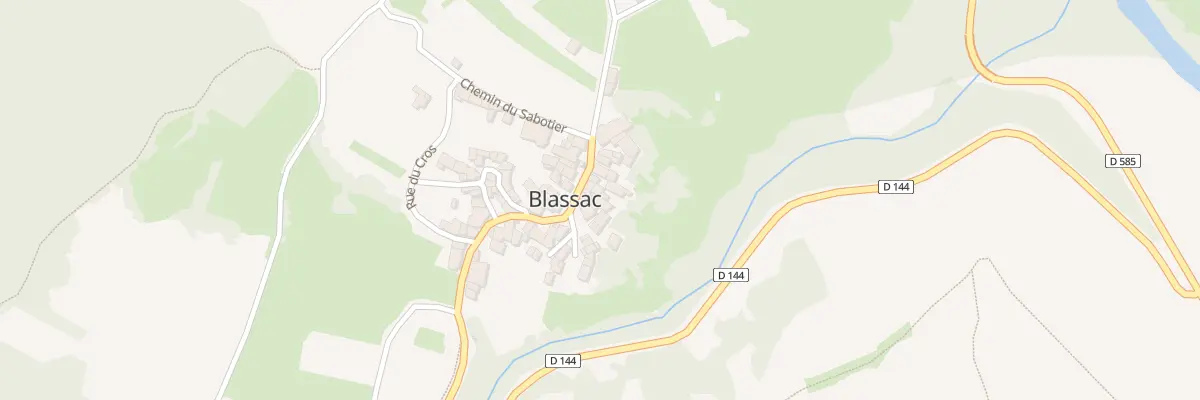 Plan du 5028 Le Bourg à Blassac