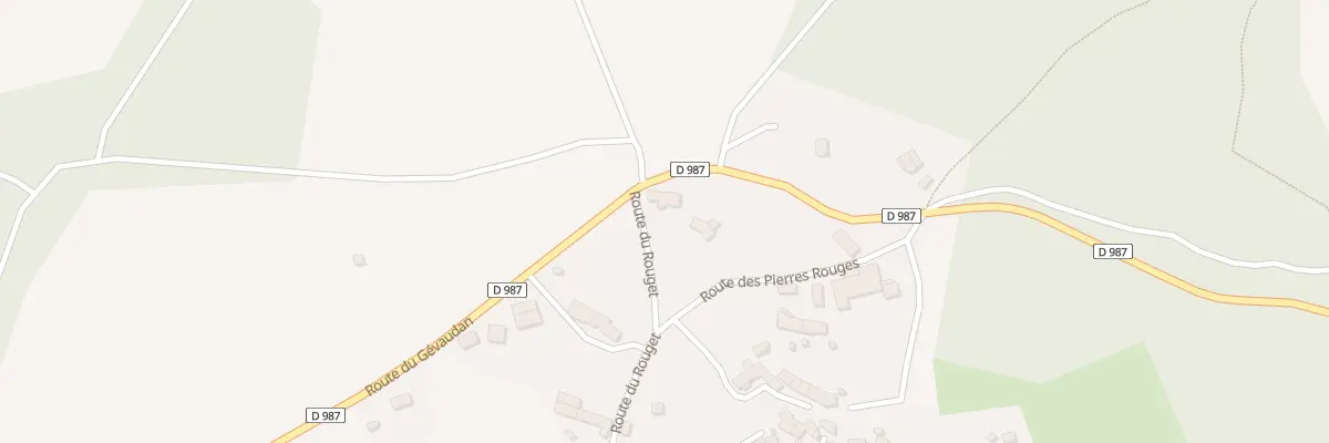 Plan du 1 Rte du Rouget à Saint-Alban-sur-Limagnole