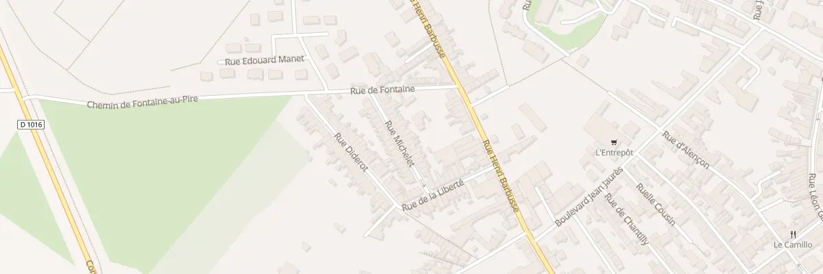 Plan du 20 Rue Michelet à Caudry