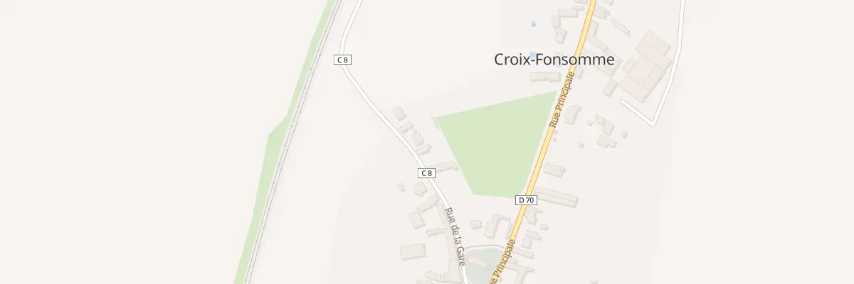 Plan du 10 Rue de la Gare à Croix-Fonsomme