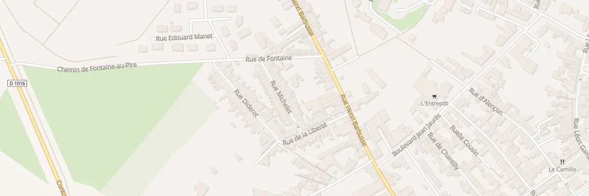 Plan du 16 Rue Michelet à Caudry