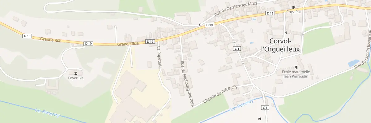 Plan du 2 Rue du Fbg des Pots à Corvol-l’Orgueilleux